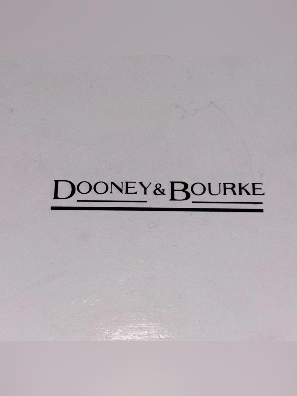 Dooney & Bourke Vintage Black Multicolor Logo Wristlet with Rainbow Zip with Box